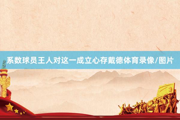 系数球员王人对这一成立心存戴德体育录像/图片