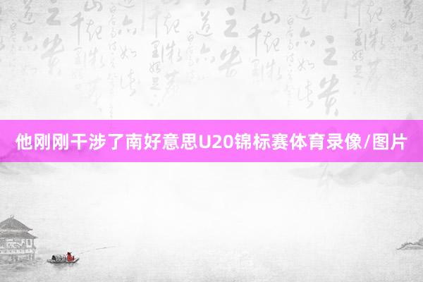 他刚刚干涉了南好意思U20锦标赛体育录像/图片