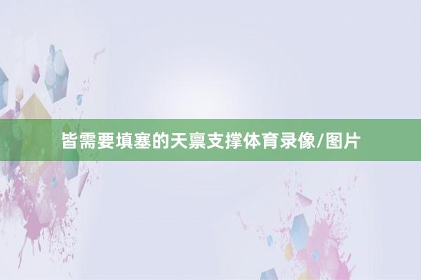 皆需要填塞的天禀支撑体育录像/图片