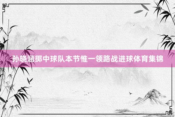 孙晓涵掷中球队本节惟一领路战进球体育集锦