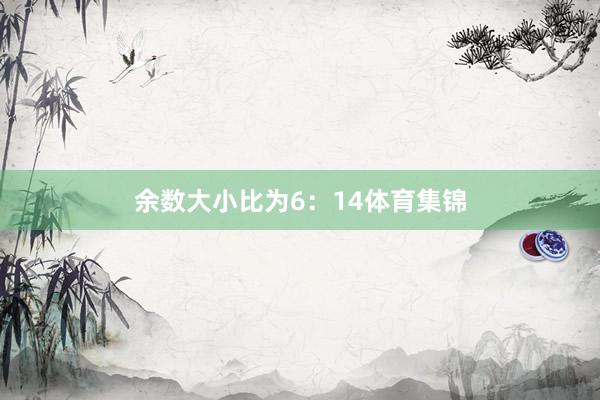 余数大小比为6：14体育集锦