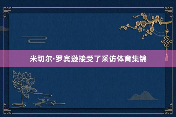米切尔·罗宾逊接受了采访体育集锦