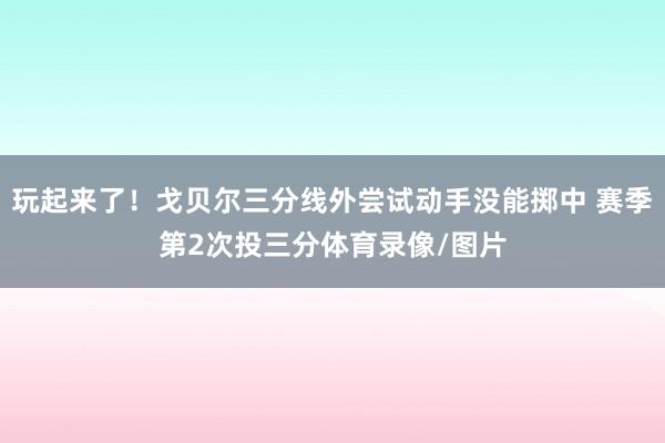 玩起来了！戈贝尔三分线外尝试动手没能掷中 赛季第2次投三分体育录像/图片