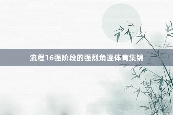流程16强阶段的强烈角逐体育集锦