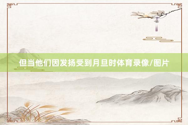 但当他们因发扬受到月旦时体育录像/图片